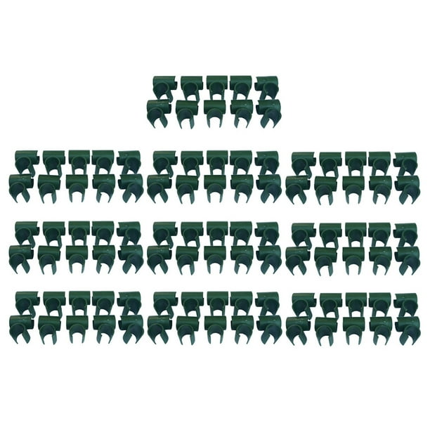 100X PLANT TRELLIS CONNECTOR CLIP ADJUSTABLE PLANT CROSS CONNECTOR STAKE CLIPS 100X PLANT TRELLIS CONNECTOR CLIP ADJUSTABLE PLANT CROSS CONNECTOR STAKE CLIPS